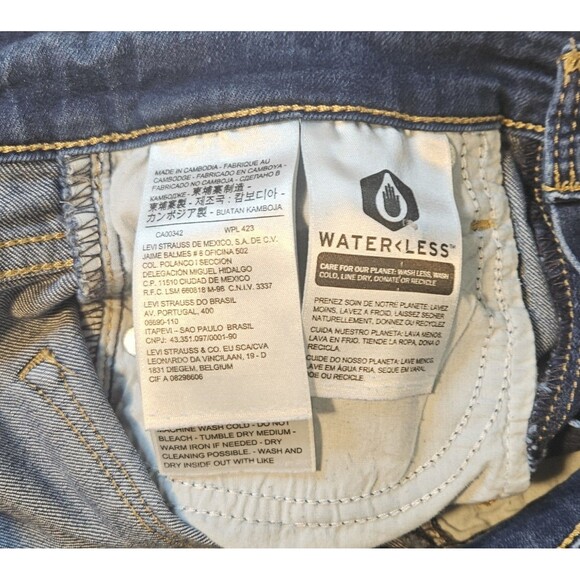 Levi's 721 High Rise Skinny Jeans Blue Women's Size W26 L30 - Picture 4 of 8